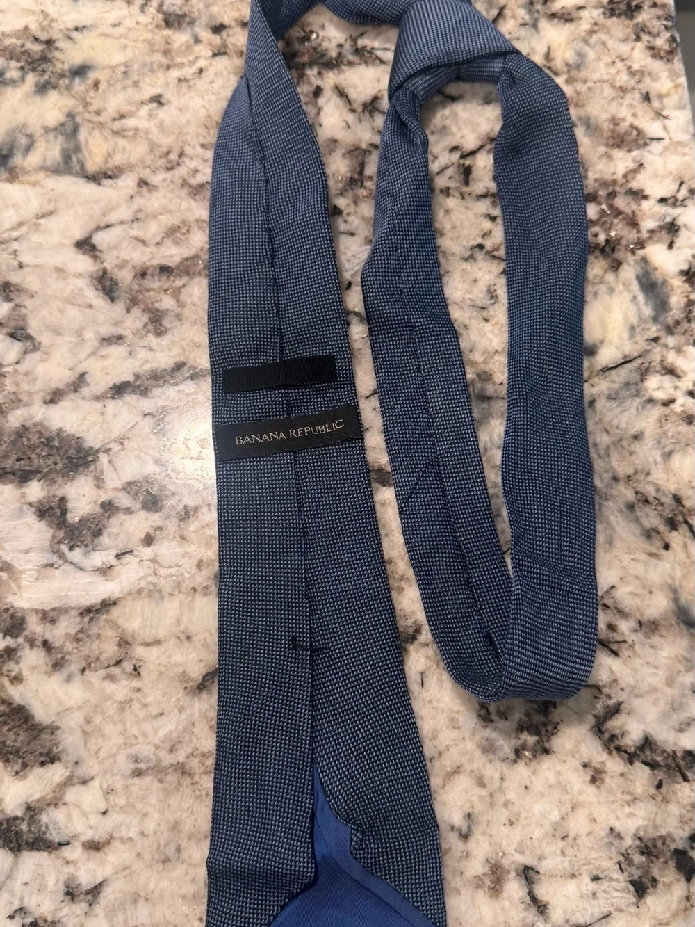 Banana Republic Navy Micro-Texture Tie